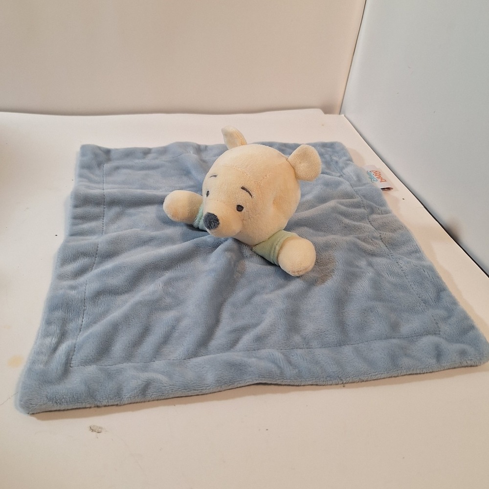 Disney Baby Winnie The Pooh Bear/ Security Blanket Lovey/ Raddle/ Eeyore Plush - Picture 2 of 16